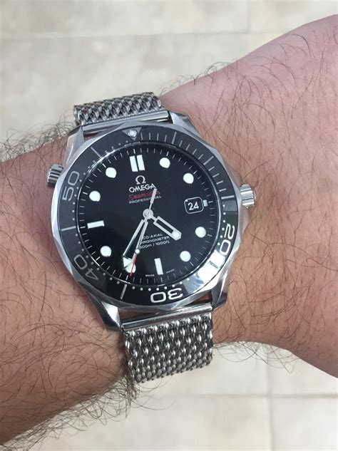 mesh strap omega seamaster